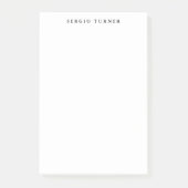 Plain Minimalist Professioneel Modern Eenvoudig Post-it® Notes (Voorkant)