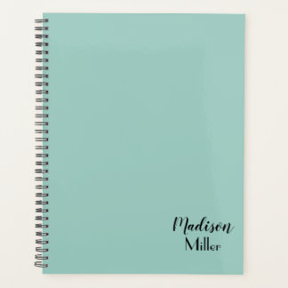 Plain Mint Green Persoonlijk Planner