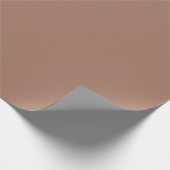 Plain Mocha Mousse Bruine Kleur 2025 Cadeaupapier (Hoek)