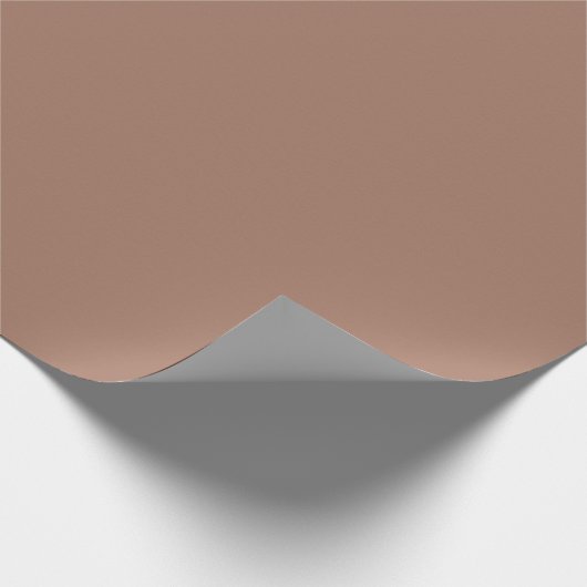 Plain Mocha Mousse Bruine Kleur 2025 Cadeaupapier (Hoek)