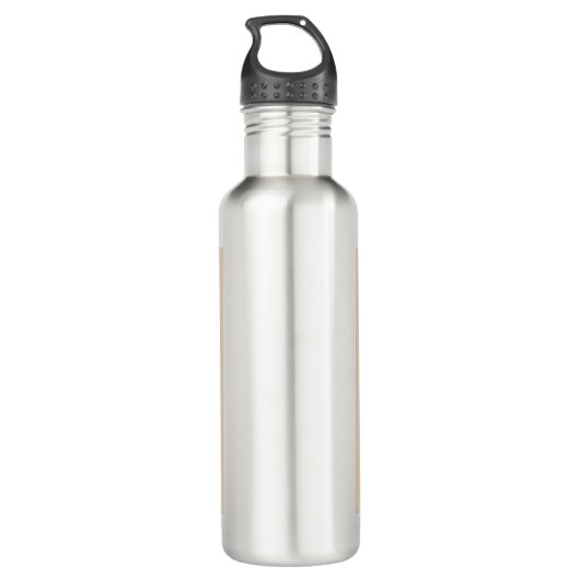 Plain Modern Minimalist Jouw naam Pastel Kleur Waterfles (Achterkant)