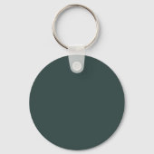 Plain Modern Minimalist Own Name Dusty Green Sleutelhanger (Achterkant)