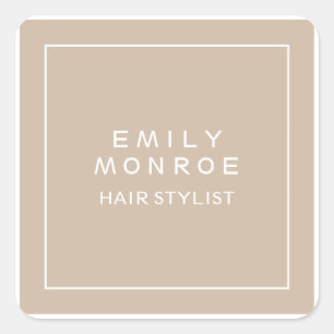 Plain Modern minimalist Vierkante Sticker