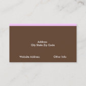 Plain Monogram Visitekaartjes (Achterkant)