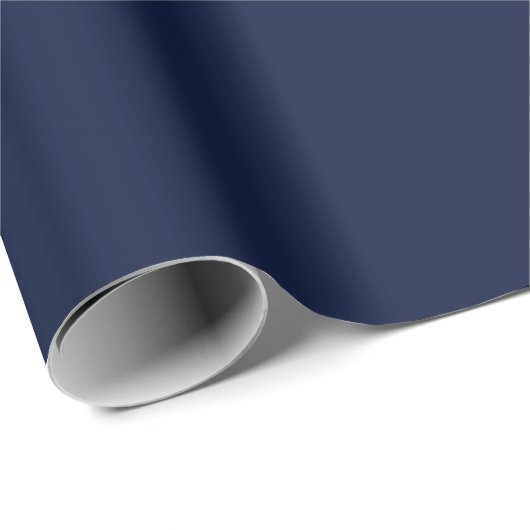 Plain Navy Blue kleur Cadeaupapier (Rol Hoek)