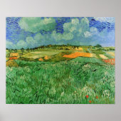 Plain Near Auvers van Vincent van Gogh Poster (Voorkant)