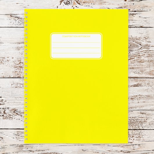 Plain Neon Composition Spirale Carnet scolaire