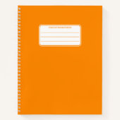 Plain Neon Composition Spirale Carnet scolaire (Devant)