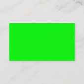 Plain Neon Green Programmer Visitekaartje (Achterkant)