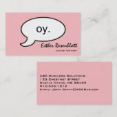 Plain Oy Cloud Jewish Moeder Visitekaartje (Voorkant / Achterkant)