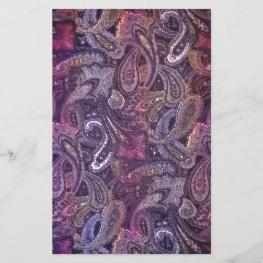 Plain Paisley 3 Briefpapier (Voorkant)