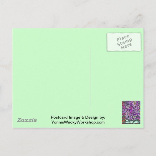 Plain Paisley 4 Briefkaart (Achterkant)