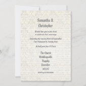 Plain parchment wedding photo invitation (Devant)