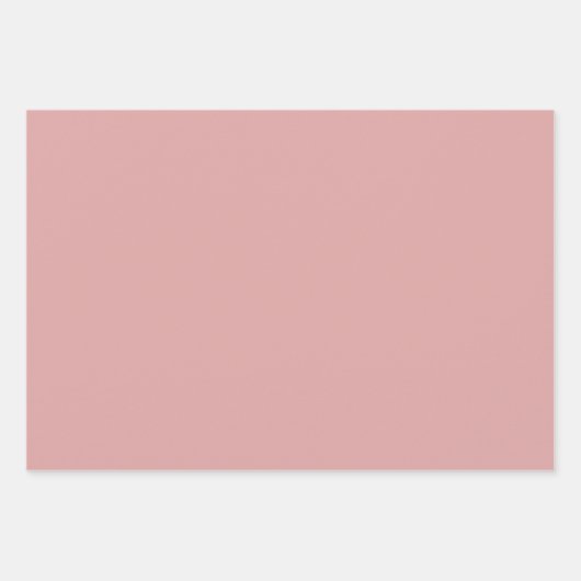 Plain Pastel Flamingo Schauss Roze tinten 3 tinten Inpakpapier Vel (Voorkant)