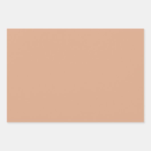 Plain Peru Tumbleweed Toscaanse bruine tinten 3 ti Inpakpapier Vel (Voorkant 2)