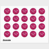 Plain Pink Leopard Print Sticker (Vel)