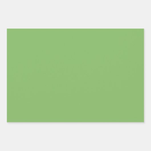 Plain Pistachio Asparagus Groene tinten 3 tinten Inpakpapier Vel (Voorkant 2)