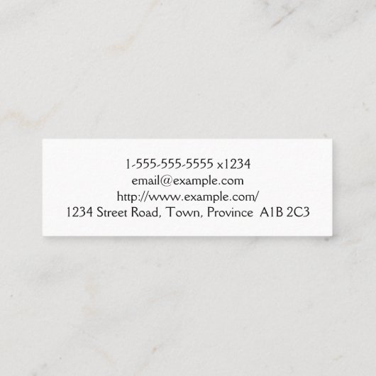 Plain plastisch chirurg Visitekaartje (Achterkant)