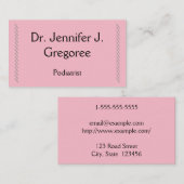 Plain Podiatrist Visitekaartje (Voorkant / Achterkant)