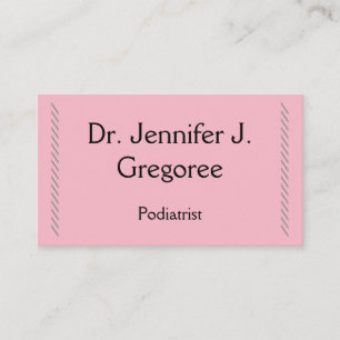 Plain Podiatrist Visitekaartje