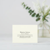 Plain Professional Modern Minimailst Visitekaartje (Staand voorkant)