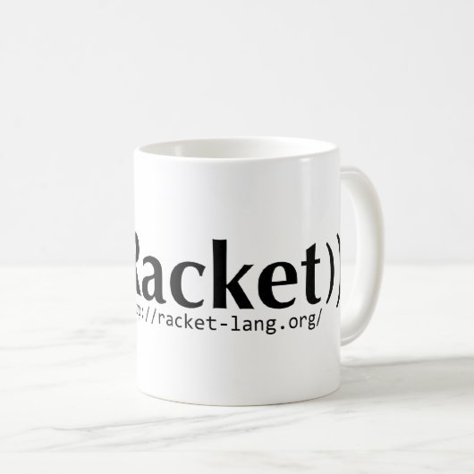 Plain Racket Mok (Voorkant rechts)