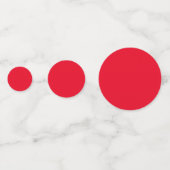 Plain Red Color Table Confetti (Achterkanten)