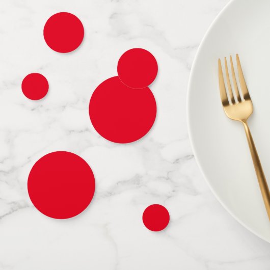 Plain Red Color Table Confetti (Groep)