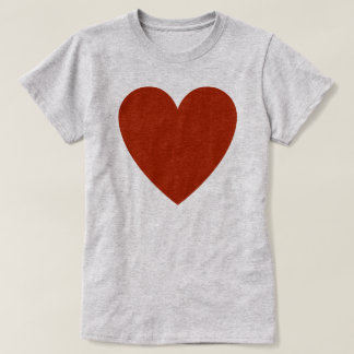 Plain Red Heart T-shirt