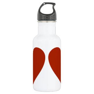 Plain Red Heart Waterfles