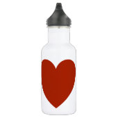 Plain Red Heart Waterfles (Rechts)