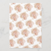 Plain Romantic Watercolor Florals Wedding Kaart (Achterkant)