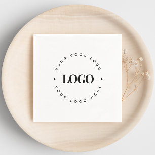 Plain Round Business Logo Company Event Minimalist Servet