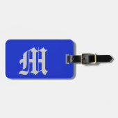 Plain Royal Blue Bagagelabel (Voorkant horizontaal)