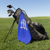 Plain Royal Blue Golfhanddoek (Groen)