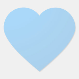 Plain Shades: Baby Blue Hart Sticker