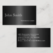 Plain Shades of Grey Professional Visitekaartjes (Voorkant / Achterkant)