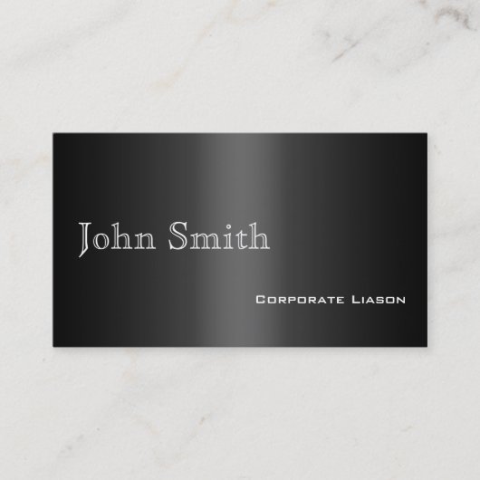 Plain Shades of Grey Professional Visitekaartjes (Voorkant)