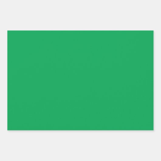 Plain Shamrock Pigment Sap Green Shades 3 Tones Inpakpapier Vel (Voorkant 2)