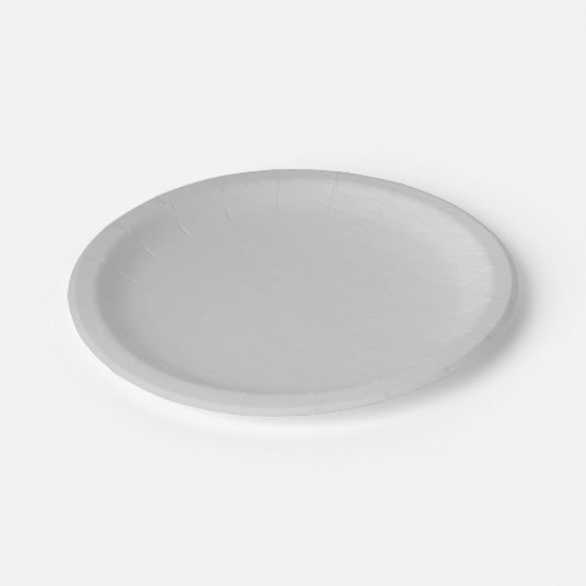 Plain Silver Papieren Bordje (Gekanteld)