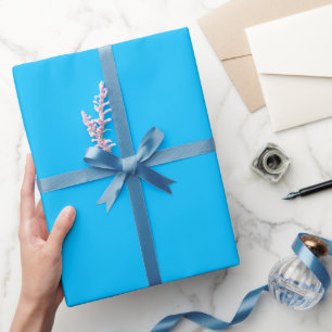 Plain Sky Blue Kleur Shade Tone Cadeaupapier
