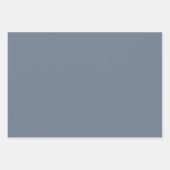 Plain Slate Marengo Medium Grijs Shades 3 Tones Inpakpapier Vel (Voorkant)