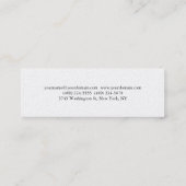 Plain Slim Professioneel Modern Visitekaartje (Achterkant)