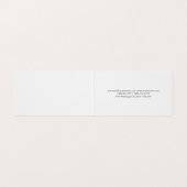 Plain Slim Professioneel Wit Gevouwen Twee Zijden Visitekaartjes (Binnenkant ongevouwen)