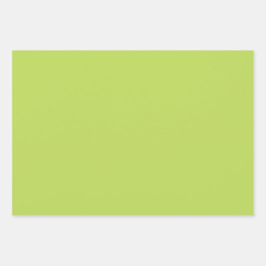 Plain Spring Bud Lime Green Shades 3 Tones Inpakpapier Vel (Voorkant 2)