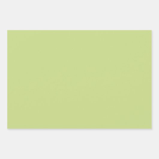 Plain Spring Bud Lime Green Shades 3 Tones Inpakpapier Vel (Voorkant)