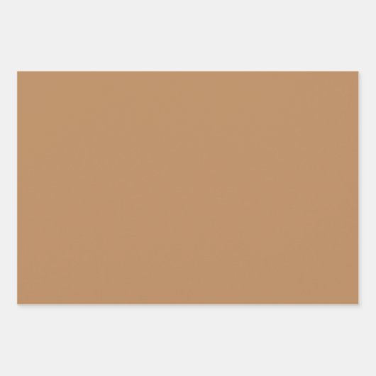 Plain Taupe Herten Bruin Tan Shades 3 Tones Inpakpapier Vel (Voorkant 2)