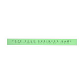 Plain teksten Light Green Business Address Slim (Individueel)