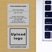 Plain Tekstontwerp aan de voorzijde van grijs Vierkante Visitekaartje