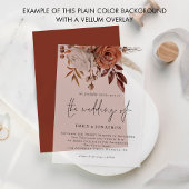 Plain Terracotta Achtergrond voor Vellum Overlay Kaart